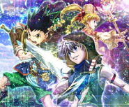 Gon & Killua & Biscy - Hunter Quest Special ver - LR Kira Card