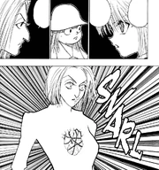 Chap 117 - Kurapika using his Judgment Chain on Pakunoda