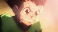 Gon cries in frustration