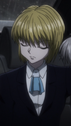 Detailed screenshot of kurapika from hunter x hunter