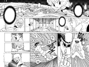 Chap 302 - Pouf's clones ignoring Knuckle as they search for Komugi