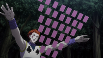Hisoka with his cards