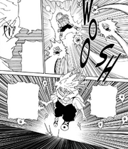 Chap 303 - Pouf chasing Killua away from the palace