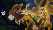 Gon kicks Neferpitou