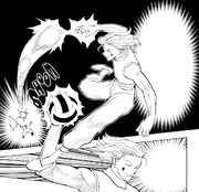 Chap 162 - Hisoka utilizing his Bungee Gum