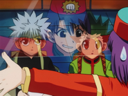 Gon and Killua at the 200th floor reception EP39 99