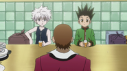 HxH2011 EP48 Gon Killua lunch with Zepile