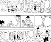 Chap 151 - Gon and Kazsule trading cards