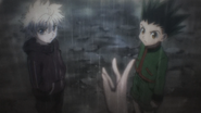 Killua and Gon in Pakunoda's memories