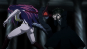 Zazan intercepts Feitan's attack