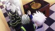 Killua threatens Sadaso