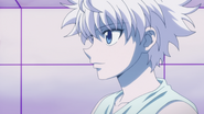 Killua brimming with confidence