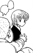 Woble reaching out to Kurapika