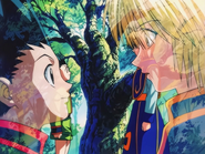 Gon meets Kurapika at Yorknew City