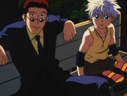 Leorio & Killua sitting at the park EP55 99