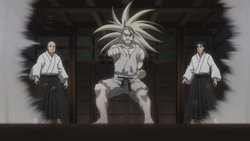 HxH2011 EP111 Netero demonstrates his skills