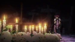 Machi watching over Pakunoda's grave