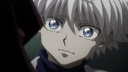 Killua's reaction to Nanika's love