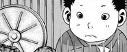 Marayam admiring his rodent pet