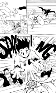 Gon risking his life to save Katzo