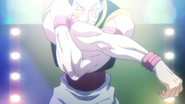 Hisoka stretching his muscles