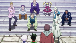 HxH2011 EP61 Gon Killua meet other GI players