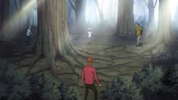 Killua allows the Amori Brothers to surround him