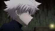 Killua activating assassin mode