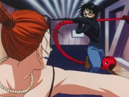 Baise about to be killed by Shizuku