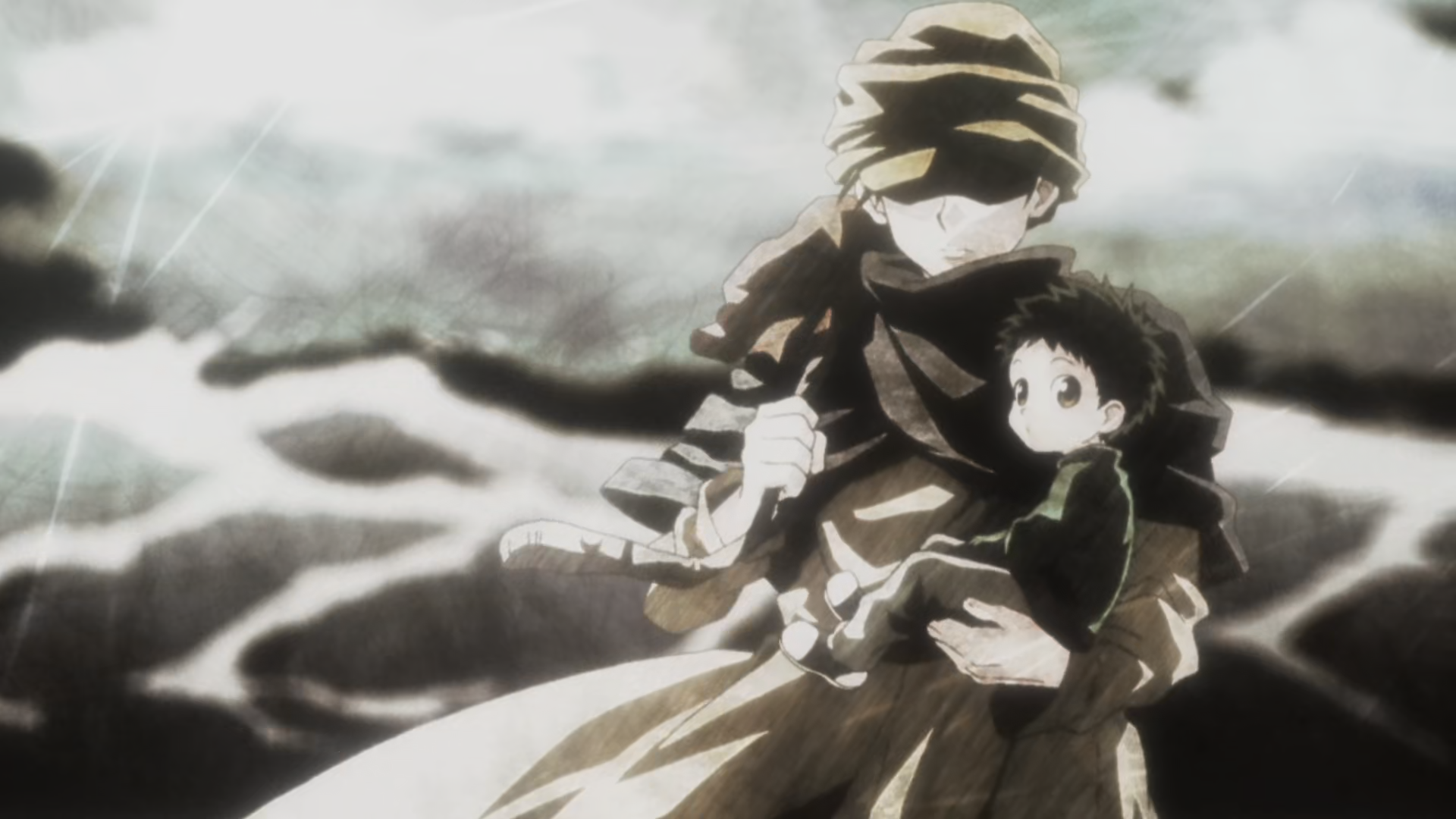 Reminder that Ging originally wanted to take Gon with him on his adventures  but Aunt Mito took him to court for legal custody of Gon. And despite not  wanting to see him
