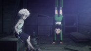 Gon and Killua preparing