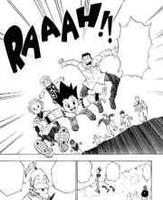 Chap 12 - Several examinees eagerly jumping into the ravine