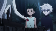 Kite gives Gon, Ging's license