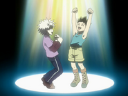 Gon & Killua celebrate EP92 99