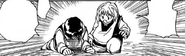 Kurapika asks Pairo if he is all right after Pairo fell down