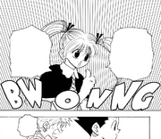 Biscuit advising Killua and Gon
