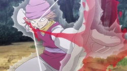 Pokkle firing his Nen arrow