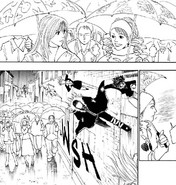 Chap 111 - The Troupe members sprinting toward the hotel