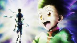 Final scene from Hunter x Hunter 2011 anime adaptation