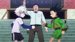 HxH2011 EP62 Killua and Gon competition