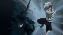 Palm attacks Killua