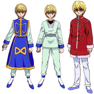 Kurapika's 1999 anime adaptation design