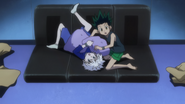 Killua plays pillow fight