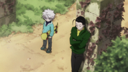 Illumi and Killua in a flashback