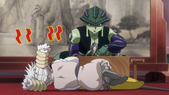 Komugi collapses when she cannot breathe