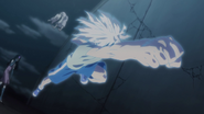 Killua destroying Pouf's clone