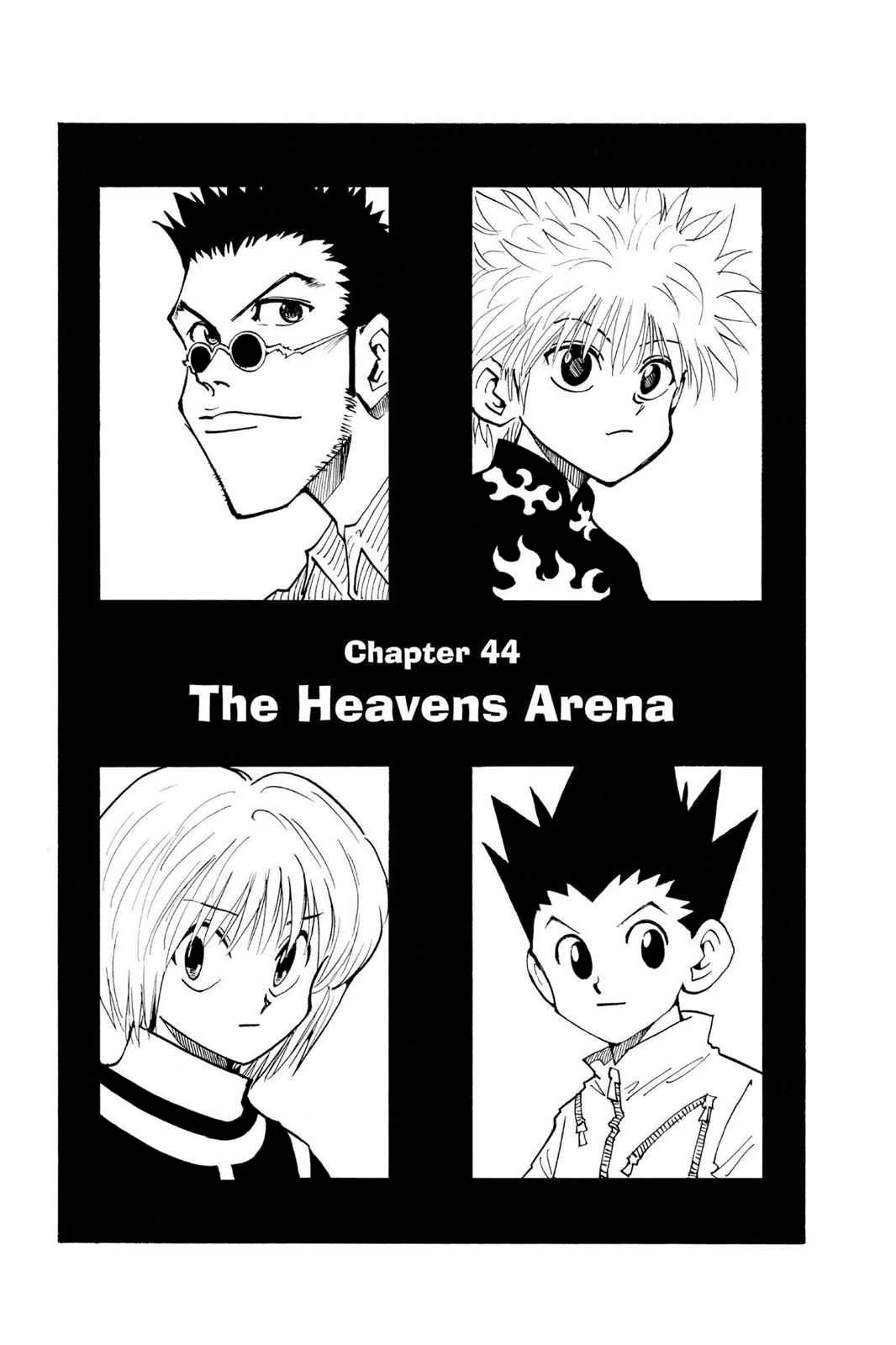 Hunter x Hunter panel. Killua vs Zushi chapter 46