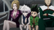 Pakunoda questions Gon and Killua