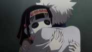 Killua hugging Nanika