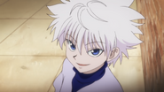 Killua scares Tonpa